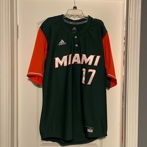 Miami Hurricanes Baseball Jersey